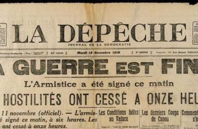 La fin de la première guerre mondiale