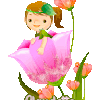 Fille fleurs - réception -