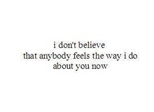 What about you now ?