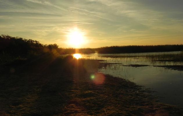 coucher de soleil !