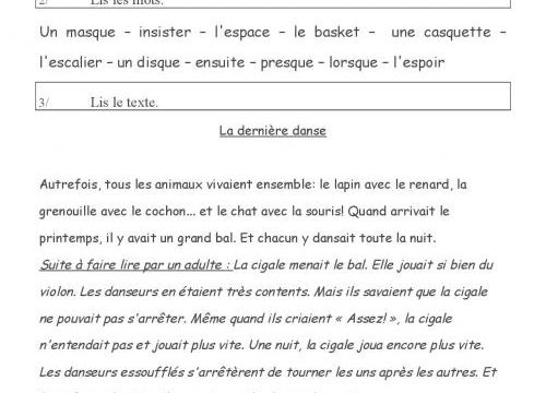Lecture adaptée