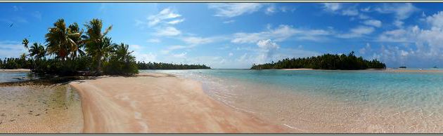 Couleurs aux "motu au sable rose" - Sud de Fakarava (Tetamanu) - Tuamotu - Polynésie française