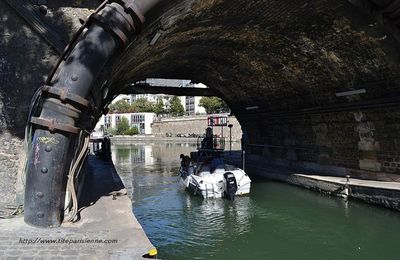 Canal Saint-Martin : L'écluse N° 9 ou l'écluse l'Arsenal