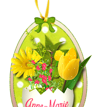 751P - Fleurs printanières - Pâques - signature