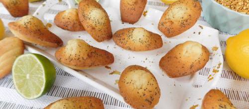 Madeleines aux deux citrons  