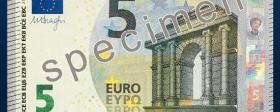 Découvrez le nouveau billet de 5 euros