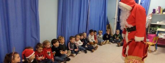 Le père Noël à l'école