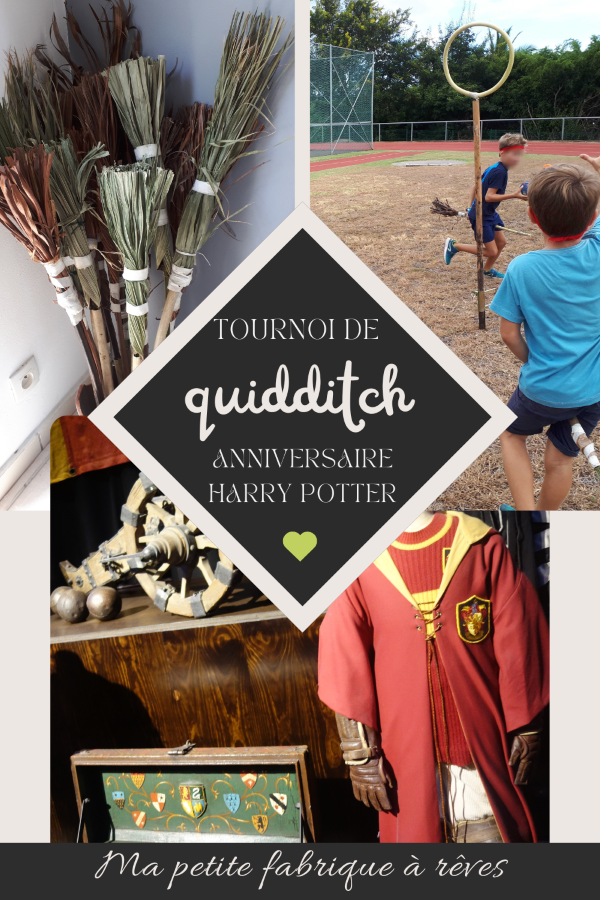 Tournoi de quidditch anniversaire Harry Potter Nimbus balai règle du jeu