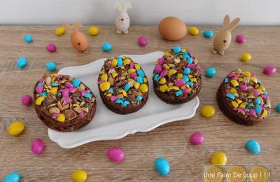 Brownie de Pâques aux m&m's