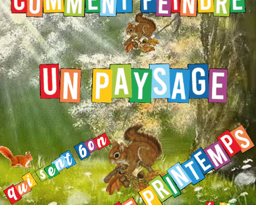 Dessin et peinture - vidéo 3980 : Comment peindre un paysage qui sent bon le printemps ? - acrylique, huile.