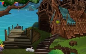 ENA Wooden house in lake