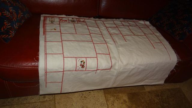 Ma Broderie "Plaid en Fête" (la 5ème semaine)
