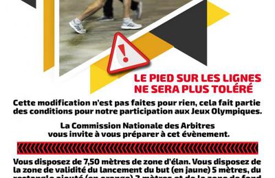 LA REGLE CHANGE LE 15 SEPTEMBRE 2018 : FFSB