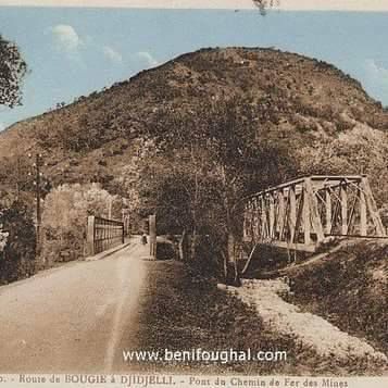 Pont du chemin de fer (les falaises) actuel pont Aguerrioune (Melbou-Béjaia)