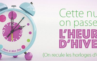 C'est l'heure d'hiver ... 