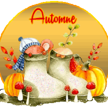 saison automne, gif anime, blinkie
