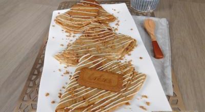 Crêpe au spéculoos & chocolat blanc