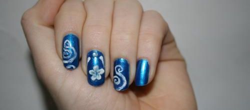 Nail art nouvel an avec manucure 3d