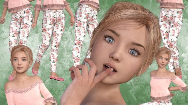 Gaëlle : adolescente blonde (image-tube)