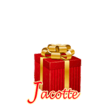 396 - Cadeau rouge et or