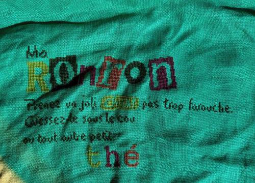 Et une broderie démarrée de plus!