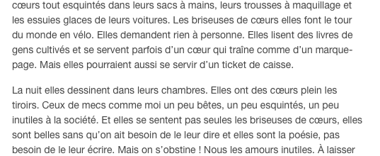 Les briseuses de coeur - les jolis poèmes des autres