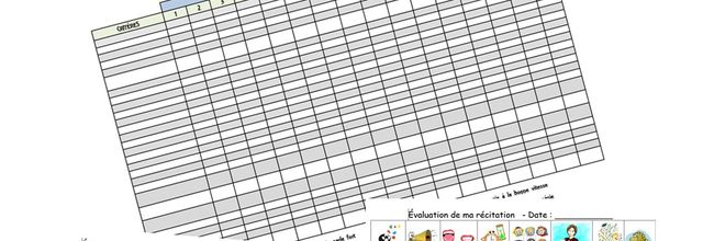 Mon évaluation en poésie
