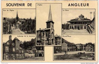 Angleur - carte postale ancienne " souvenir d'Angleur"