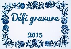 Défi gravure 10/52 - Une grue en origami... gravée !