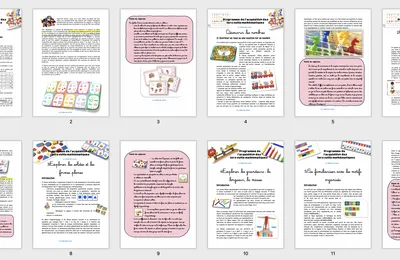 NOUVEAUX programmes Math Cycle 1 : COMPLET