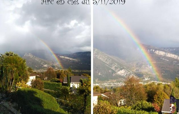 Neige, arc en ciel, portrait Emy