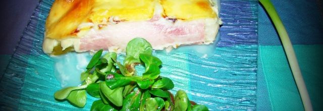 Poireaux au jambon & béchamel au roquefort