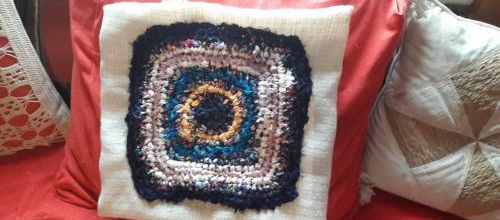 Housse de coussin en traphilo
