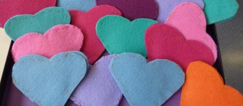 Des coeurs pour la fête des mères