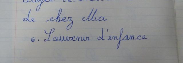 Souvenir d'enfance