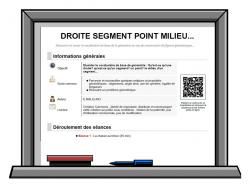 DROITE SEGMENT ET POINT