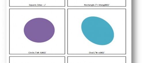 Flashcards - Basic Shapes - Formes géométriques simples