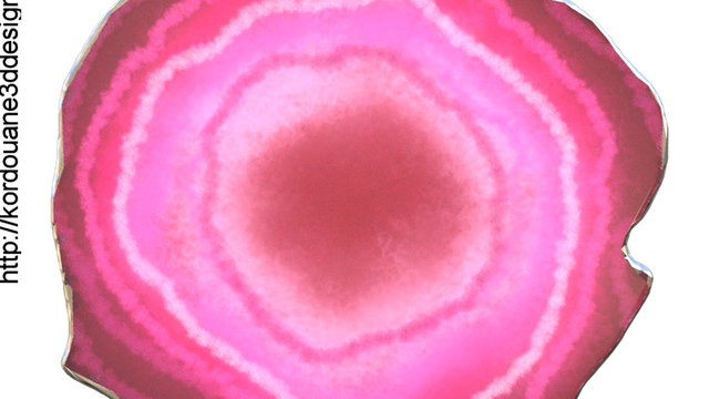 Tube : Pierre d'agate rose (render)