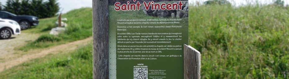 La chapelle romane St Vincent à St Laurent d'Agny