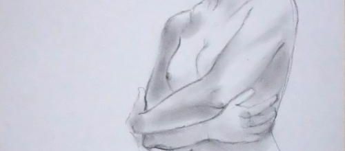 Fusain et crayon noir