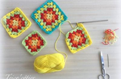 Range serviettes en papier au crochet - Des carrés pour les SC & More 271