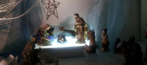 La crèche dans l'église de Saint- Médard
