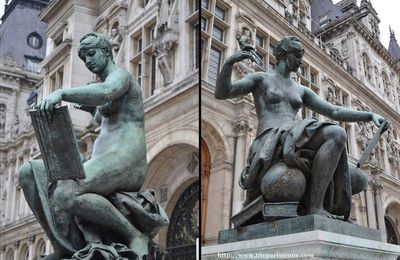  L’Hôtel de Ville : La Science, par Jules Blanchard et l’Art, par Laurent Marqueste