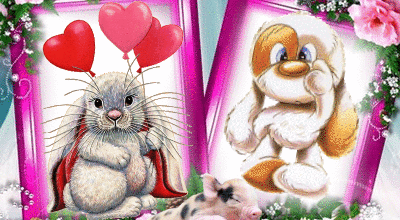 ANIMAUX FLEURS COEURS