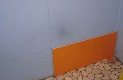 Pose faïence de la salle de bain