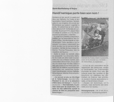 Article Ouest France 27/06/17
