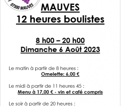 MENUS DES 12 HEURES