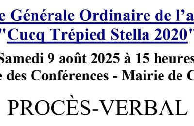 Procès-verbal de l'AGO de CTS 2020 du samedi 9 août 2025 - Rapport moral et rapport d'activités