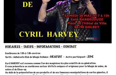 Conférence Magie Cyril Harvey