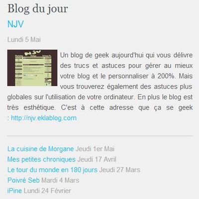 Njv est blog du jour !